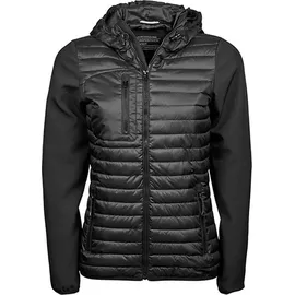 Tee Jays Damen Crossover Kapuzenjacke Stepp-Jacke 9629 black/black XXL