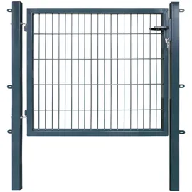 Arvotec Zauneinzeltür ARVOTEC "ESSENTIAL", grau (anthrazit), B:120cm H:100cm, Metall, Tore, Breite: 100 - 120 cm, Höhe: 80 - 200 cm, zum Einbetonieren