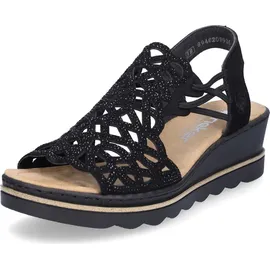 Rieker Sandalette Damen Schwarz 37