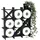 DanDiBo Ambiente DanDiBo Toilettenpapierhalter Schwarz Holz Tic Tac Toe 96421 Klopapierhalter WC Freistehend Ersatzrollenhalter Papierhalter Rollenhalter
