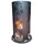 Lex Feuersäule Metall Ø 40 x H 60 cm grau