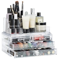 Relaxdays - 2 x Make Up Organizer mit 4