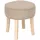 Atmosphera Hocker Adriel Holz 35 x 35 x 35 cm Beige