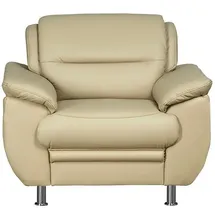 sit&more Sessel Mailand Kunstleder 99 x 85 x 90 cm Beige