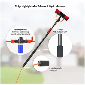 Genius Reinigungsbürste Telescopic Hydrocleaner Set 6-tlg. 7 Meter