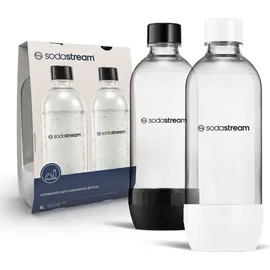 Sodastream Flaschen Set 2x1L schwarz/weiß