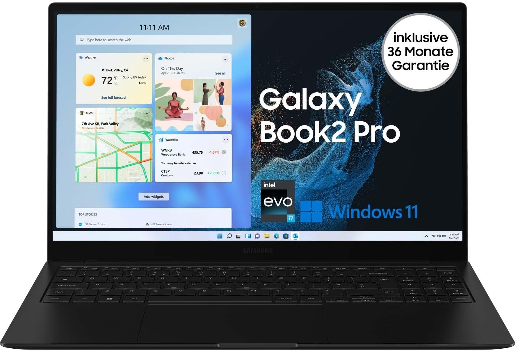 Samsung Galaxy Book2 Pro 360 39,62 cm (15,6 Zoll) Notebook (Intel Core Prozessor i7, 16 GB RAM, 512 GB SSD, Windows 11 Home) inklusive 36 Monate Garantie [Exclusiv bei Amazon], Graphite