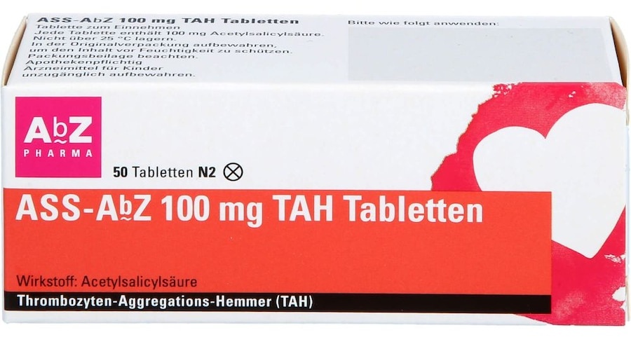 AbZ Pharma ASS AbZ 100 mg TAH Tabletten Blutverdünnung