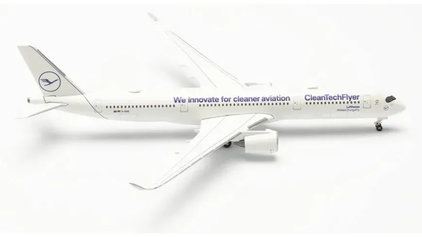 HERPA WINGS 536653 LUFTHANSA AIRBUS A350-900 “CLEANTECHFLYER” – D-AIVD