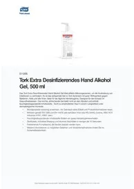 Händedesinfektionsmittel GEL 500ml TORK 511205 Pumpspenderflasche