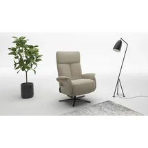 sit&more TV-Sessel Triple Seven Xtra large Polyester 86 x 115 x 86 cm Beige mit Kopfteil- & Drehfunktion