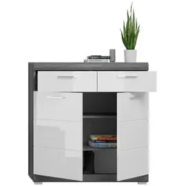 xonox home Scout 90 x 96 x 37 cm hochglanz weiß / weiß