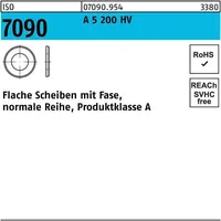 Industrial Quality Supplies ISO 7090 Flache Scheibe Stahl 1.4571
