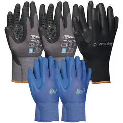 vasalat Kinderhandschuh blau mit MultiFlex & vasalat Handschuh - Größe 11 (XXL) & Kids