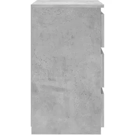 vidaXL Nachttisch Betongrau 40x35x62,5 cm Holzwerkstoff