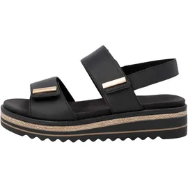 remonte Riemchensandalen Damen Schwarz 39