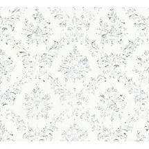 A.S. Creations Textiltapete Metallic Silk 10 m x 0,53 m 306621 Weiß