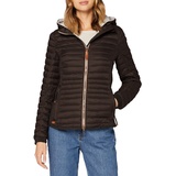 CAMEL ACTIVE Damen leichte Steppjacke mit abnehmbarer Kapuze Braun