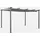 sweeek Aluminium Pergola 3 x 4 m Grau