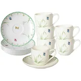 Villeroy & Boch Colourful Spring Espressotasse mit Untertassen 100 ml 6er Set - DS