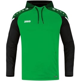 Jako Performance Hoodie Kinder soft green/schwarz 128