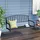 Outsunny Schaukelbank 128 x 63 x 47 cm schwarz