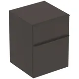 Geberit Smyle Square Seitenschrank mit 2 Schubladen, lava matt