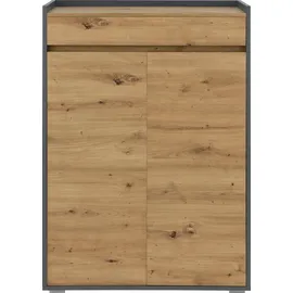 INOSIGN Kosmo 80 x 117,5 x 35 cm anthrazit/eiche/anthrazit