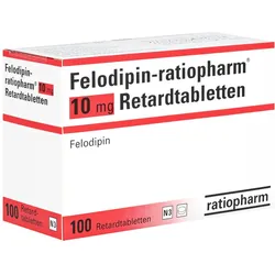 FELODIPIN-ratiopharm 10 mg Retardtabletten 100 St