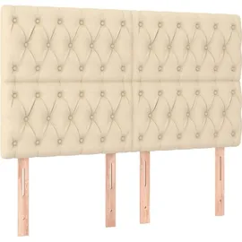 vidaXL Boxspringbett 140 x 200 cm Creme