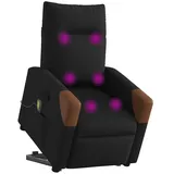 vidaXL Massagesessel Mit Aufstehhilfe Schwarz Stoff - Vidaxl