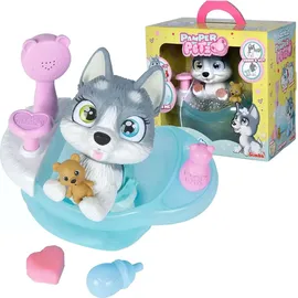 Simba Pamper Petz Husky mit Badewanne und Zubehör