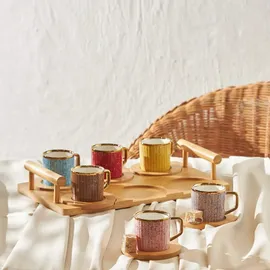 KARACA Kaffeetasse 0,09 l Mehrfarbig 6 St.