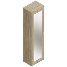 FMD Möbel Garderobenschrank in Eiche Dekor - 50x184x34,5cm (BxHxT)