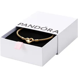 Pandora Moments Studded Chain Armband 562731C00 Damen-Armband für Charms Goldfarben, 21 cm