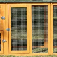 zooprinz Hühnerstall Flexi 215 x 70 x 65 cm Braun