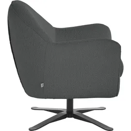 Andas Drehsessel »Stavre, Loungesessel mit Drehfunktion« in moderner Optik, mit elegantem Drehfuß grau