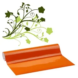 plottiX Vinylfolie permanent orange 31,5 cm x 1,0 m,  1 Rolle