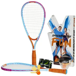 Speedminton Speed-Badmintonschläger Set Fun -Einsteiger- (2xFun-Schläger,2xHeli-Speeder, 2xSpeedlights)