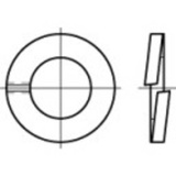 TOOLCRAFT 105694 Federringe Innen-Durchmesser: 6.1mm DIN 127 Federstahl galvanisch verzinkt 100St.