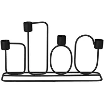 home&styling collection Kerzenhalter FOUR schwarz | schwarz