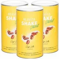 BEAVITA Shake minceur, Caffè Latte Poudre 3x572 g