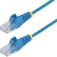 Startech StarTech.com 2,5 m Cat6-Kabel - Schlankes Cat6-Patchkabel - Blau - Snagless RJ45-Anschlüsse - Gigabit-Ethernet-Kabel - 28 AWG