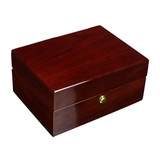 BONOOL Uhrenbox, luxuriöse Uhrenbox für Herren – Armbanduhr-Vitrine aus Holz, Organizer für Damen und Herren, Einzeluhr-Geschenkbox, Uhren-Organizer zur Aufbewahrung und Präsentation