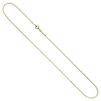 Schmuck Krone Goldkette 1,0mm Venezianerkette aus 333 Gelbgold, 38cm, Gold 333 goldfarben