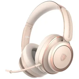 SADES Builder SA-208 gold/rosa, USB, kabellos Gaming-Headset (Bluetooth, USB-C, Bluetooth) rosa