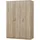 [en.casa] Kleiderschrank Bodolz 176x120x52 cm 4 Fächer