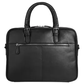 Bugatti Bella Aktentasche Leder 38 cm Laptopfach schwarz