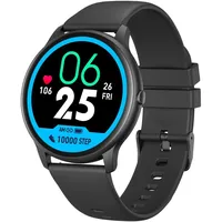 GRV Runden Smartwatch Damen Herren Fitnessuhr mit HerzfrequenzmessungSchrittz...