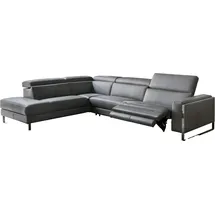 Calia Italia Ecksofa CALIA ITALIA "Pier, Design und erstklassiger Sitzkomfort im Einklang, L-Form", grau (grigio), B:290cm H:78cm T:227cm, Sofas, Ecksofa, mit elektrischer Relaxfunktion, in hochwertigem Lederbezug